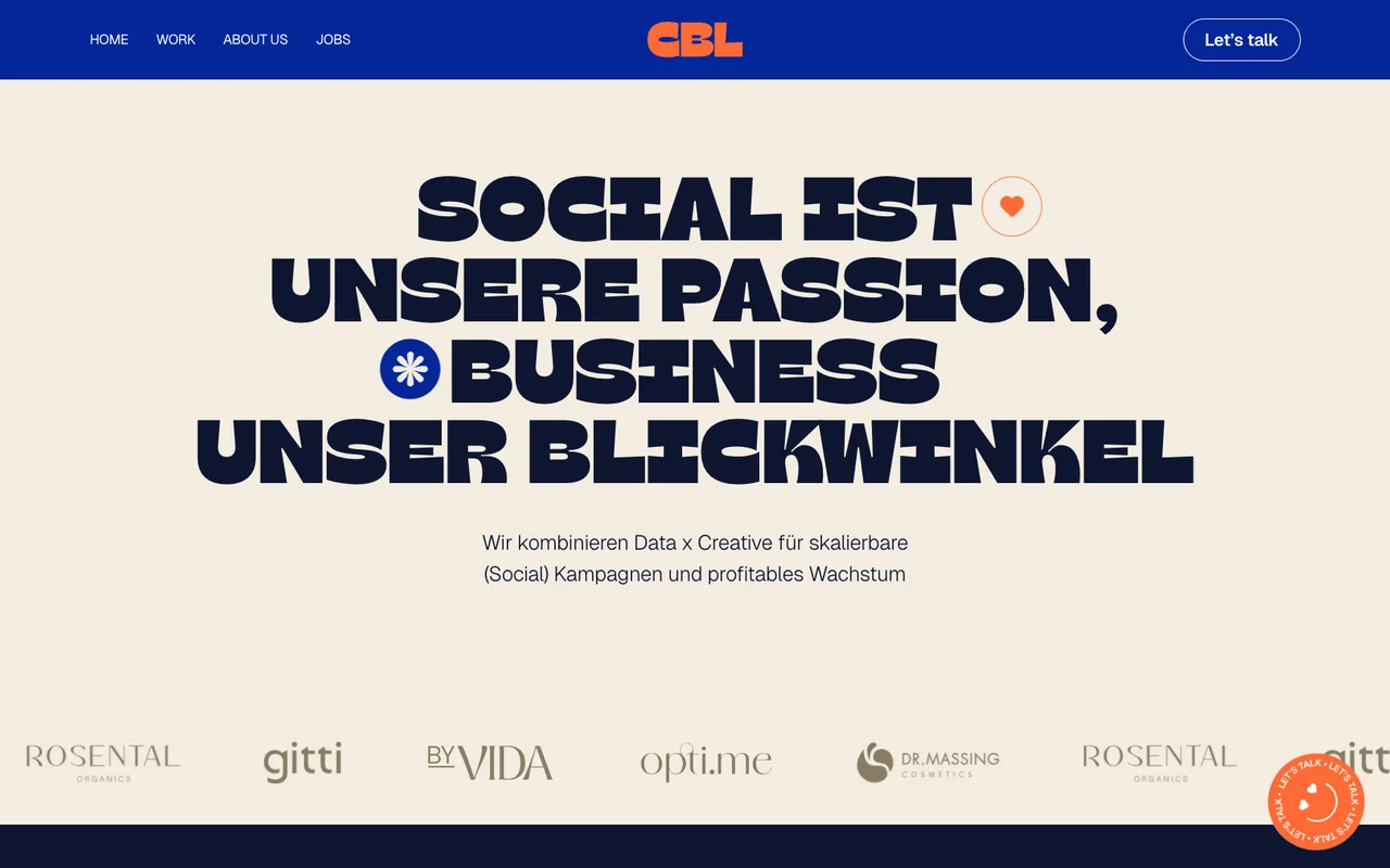 Website von Creative Beauty Lab