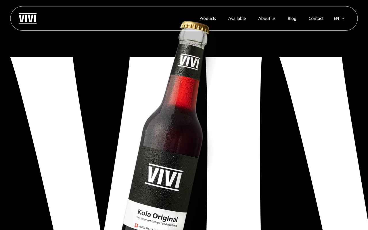 Website von VIVI Kola